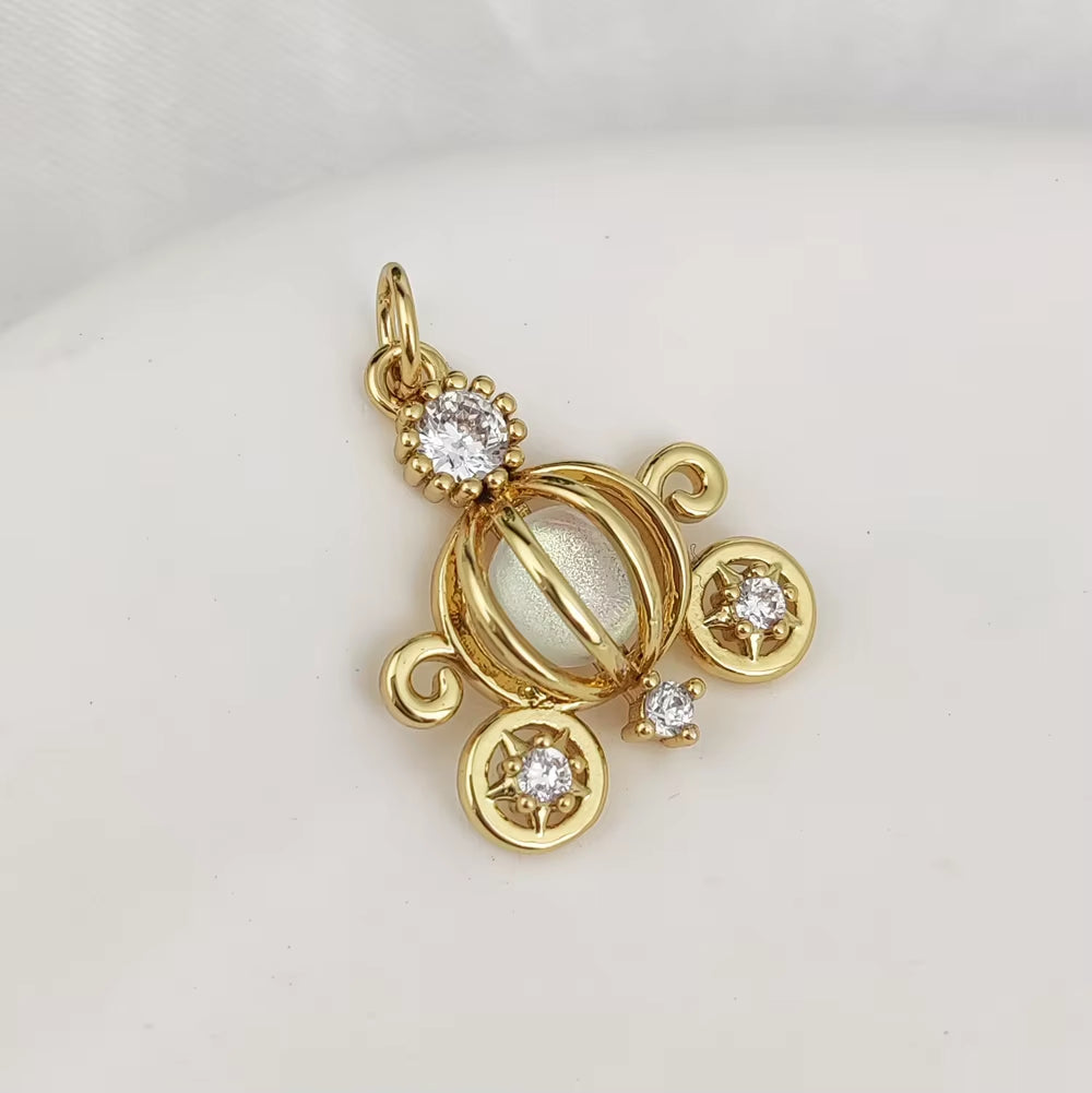 Golden Muse Charm Pendants – Personalized Sparkle with a Playful Twist